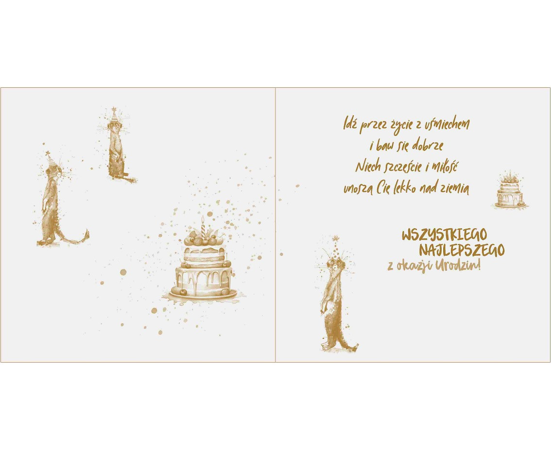 Birthday Card, Suricates, 15x15 cm